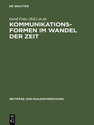cover image of Kommunikationsformen im Wandel der Zeit